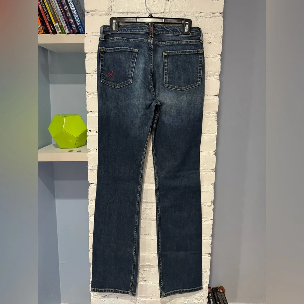 Philippe Adec 100% Cotton Y2K Vintage Jeans 28 Relaxed Bootcut High Waist Jodi - Picture 4 of 7